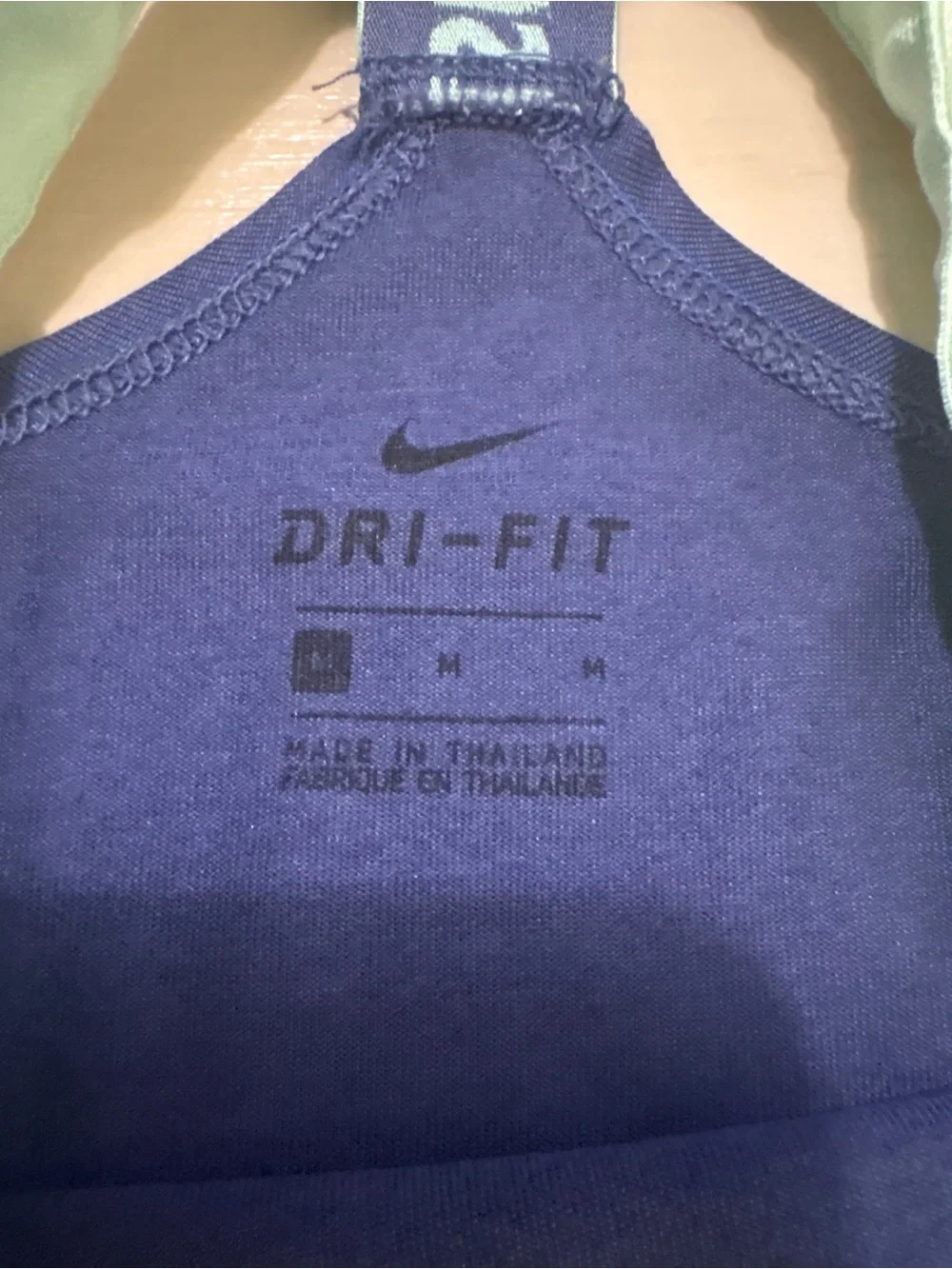 Nike Navy Tank with Mint Accent Straps